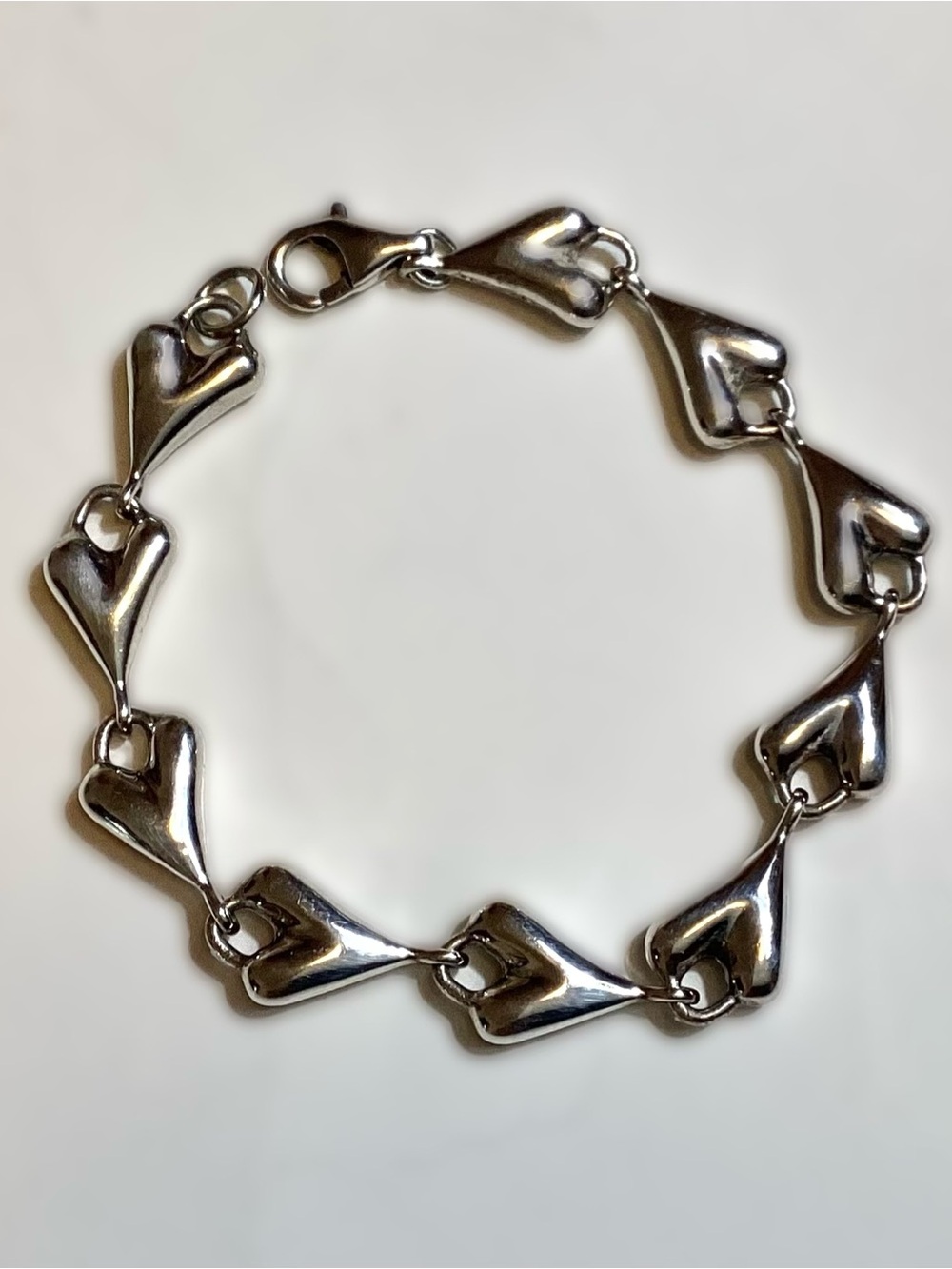 Robert Lee Morris Studio Sterling Heart Bracelet 7.5”